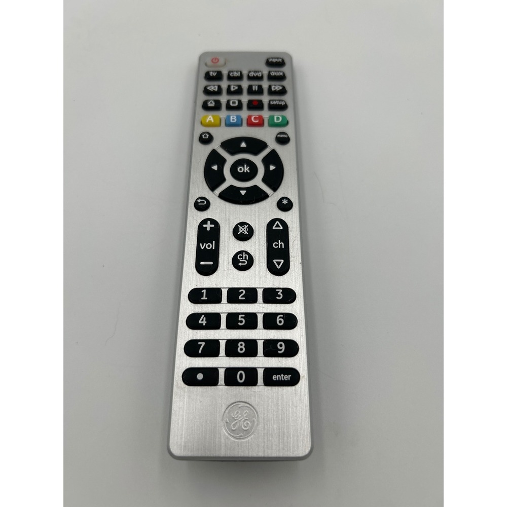 GE 33709 4-Device Universal Remote Control Silver Replacement TV DVD Roku - Picture 5 of 5